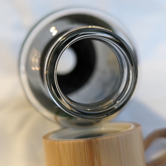 Barbour Glass Silicone Sleeve Cover Water Bottle Hunter Forest Green - Picture 6 of 16